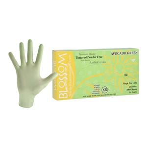 Blossom Nitrile Exam Gloves X-Small Avocado Green Non-Sterile
