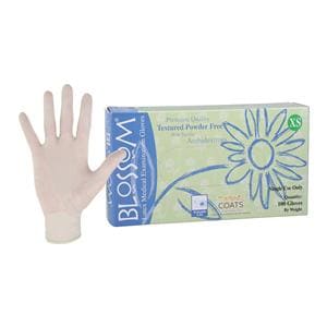 Blossom COATS Latex Exam Gloves X-Small Light Green Non-Sterile, 10 BX/CA