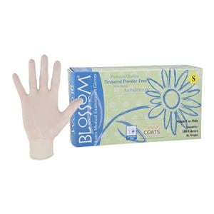 Blossom COATS Latex Exam Gloves Small Light Green Non-Sterile, 10 BX/CA