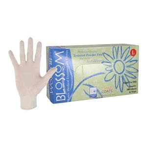 Blossom COATS Latex Exam Gloves Large Light Green Non-Sterile, 10 BX/CA