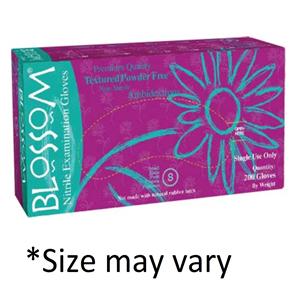 Blossom Nitrile Exam Gloves X-Small Light Blue Non-Sterile