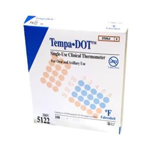 Tempa-DOT Thermometer Disposable 100/Bx, 20 BX/CA