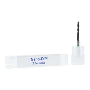Nano-Di Diamond 2 Flute Ball End Milling Bur 2.5mm Ea