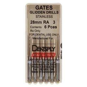 Gates Glidden Drill 28 mm Size 3 6/Pk