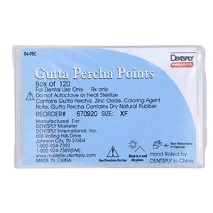 Hand Rolled Gutta Percha Points X-Fine 6Vls/Bx