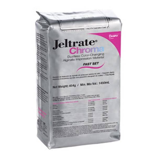 Jeltrate Chroma Dust Free Alginate Introductory Kit Fast Set Ea