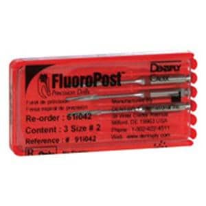 FluoroPost Post Drill Refill Size 2 Red 3/Pk