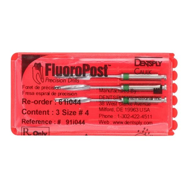 FluoroPost Post Drill Refill Size 4 Green 3/Pk