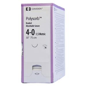 Polysorb Suture 4-0 30" Polyester Braid GS-21 Violet 36/Ca