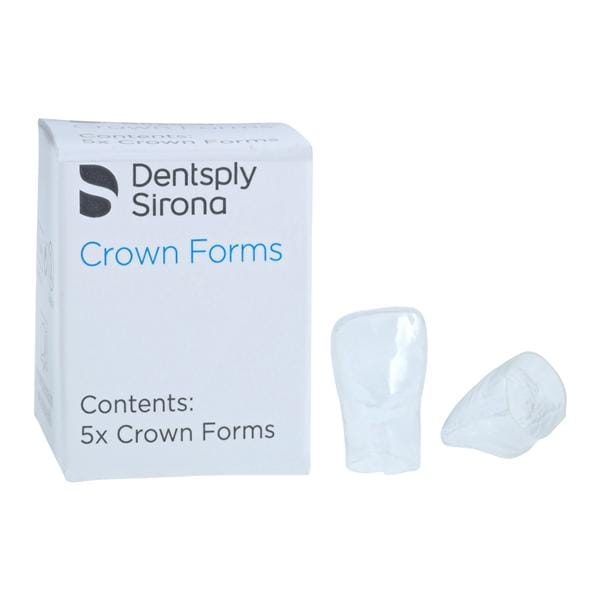 Strip Off Crown Form Size A4 X-Large Replacement Crowns Right Central 5/Bx