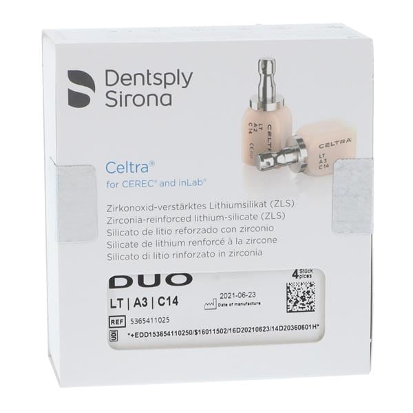 CELTRA Duo LT Milling Blocks C14 A3 For CEREC 4/Pk