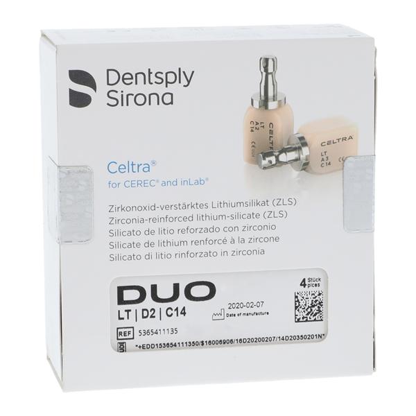 CELTRA Duo LT Milling Blocks C14 D2 For CEREC 4/Pk