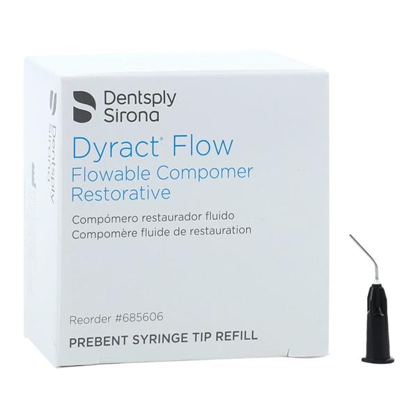 Dyractflow Prebent Syringe Tips Black 50/Pk