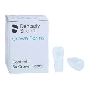 Strip Off Crown Form Size D3 Medium Small Replacement Crowns Left Central 5/Bx
