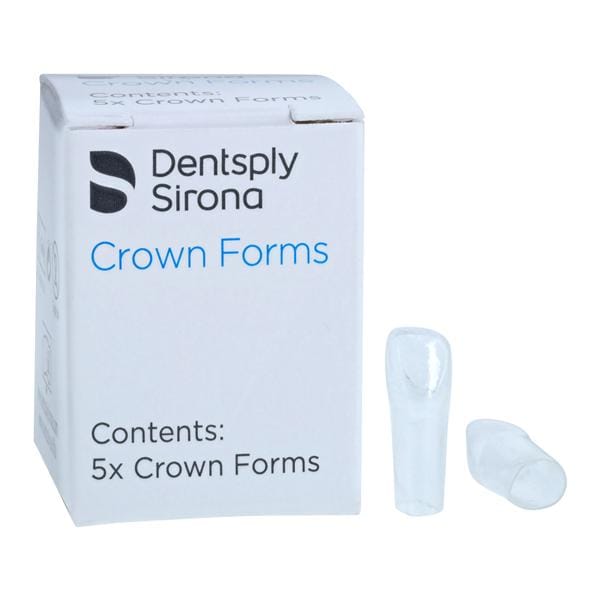 Strip Off Crown Form Size E2 Small Replacement Crowns Left Lateral 5/Bx