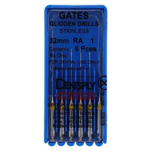 Gates Glidden Drill 32 mm Size 1 6/Pk