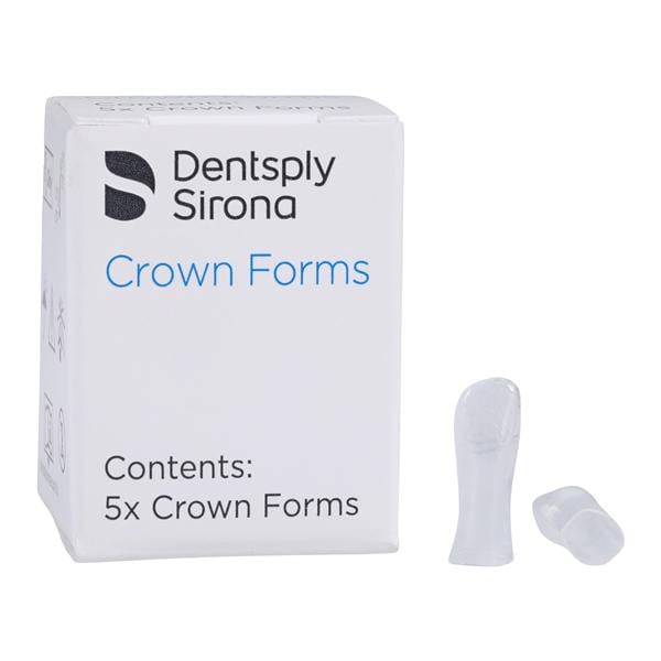 Strip Off Crown Form Size F2 Replacement Crowns Right Central 5/Bx