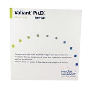 Valiant Ph.D SureCap Alloy Capsules Triple Spill Regular Set 500/Bx