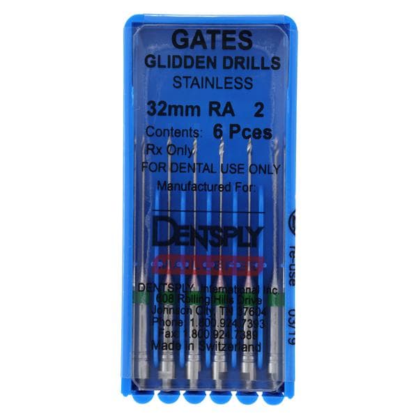 Gates Glidden Drill 32 mm Size 2 6/Pk