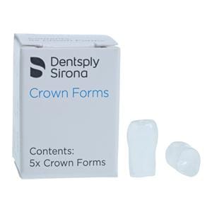 Strip Off Crown Form Size F4 Med Replacement Crowns Left / Right Bicuspid 5/Bx