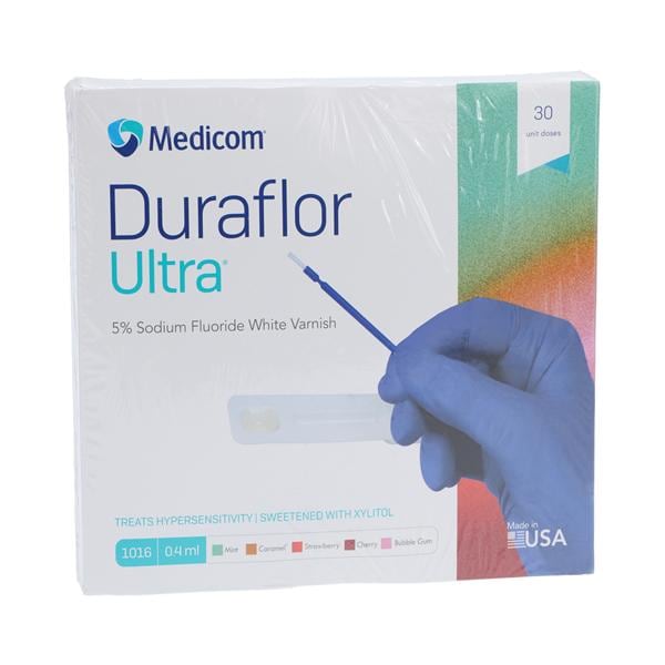 Duraflor Ultra Varnish Sodium Fluoride Bubblegum White 30/Bx