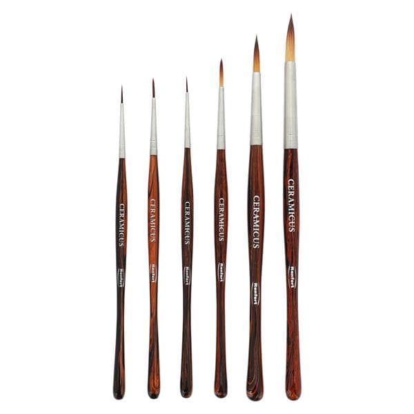 Ceramicus Ceramist Brush Synthetic Bristle Set Complete Set 6/St