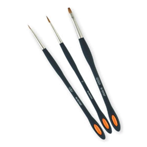 lay:art style Ceramist Brush Natural Bristle Set Stain/Glaze 3/Pk