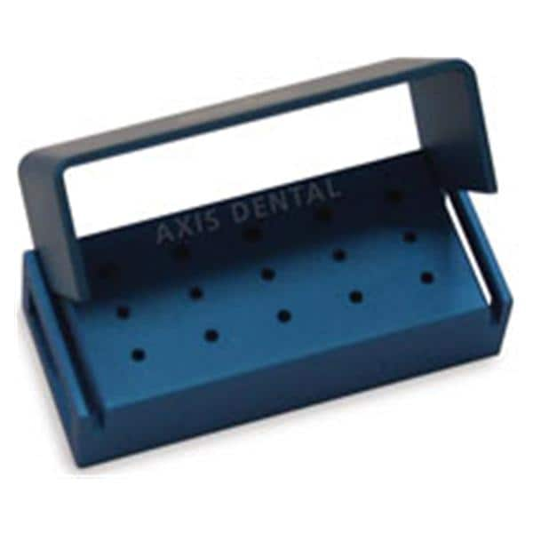 Bur Block Aluminum 15 Hole Blue Ea