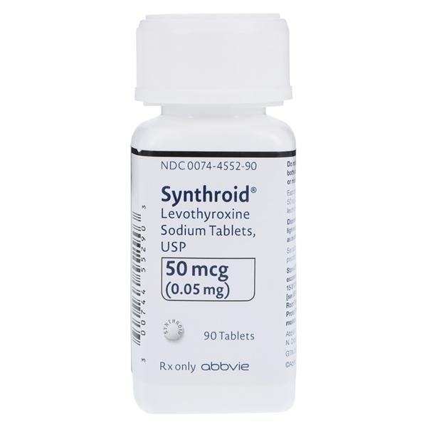 Synthroid Tablets 50mcg Bottle 90/Bt