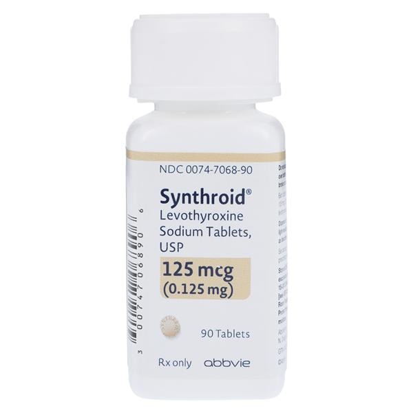 Synthroid Tablets 125mcg Bottle 90/Bt