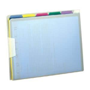 5-Folder Poly Project Organizer Letter Size Assorted Ea