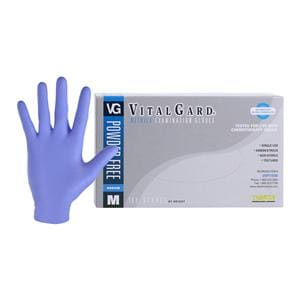 VitalGard Nitrile Exam Gloves Medium Blue Non-Sterile