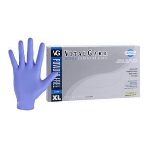 VitalGard Nitrile Exam Gloves X-Large Blue Non-Sterile