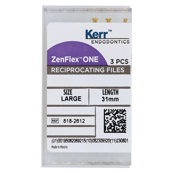 ZenFlex ONE Shaping File 31 mm Nickel Titanium White .06 3/Bx