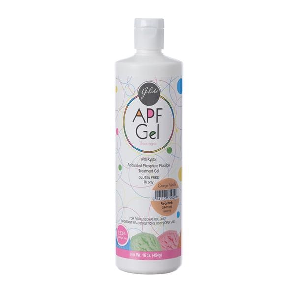 Gelato 60 Second Fluoride Gel 1.23% APF Orange Vanilla 16oz/Bt