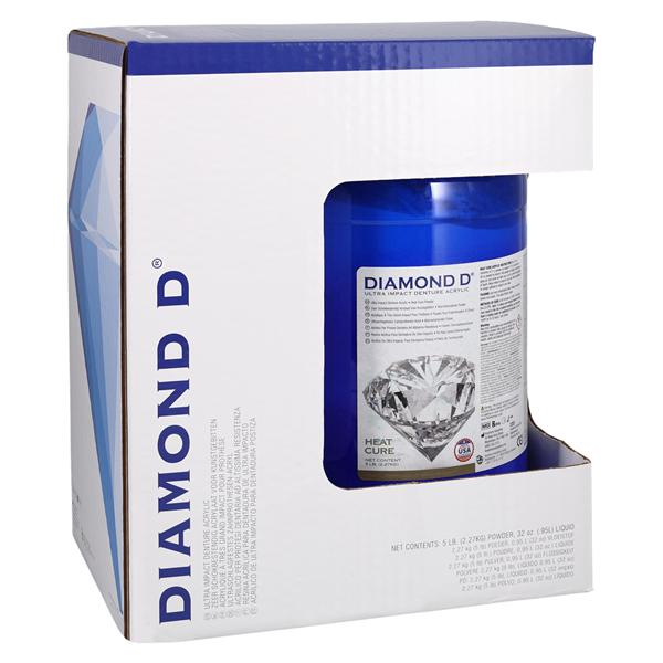 Diamond D Denture Resin Ultra Impact Acrylic Heat Cure Light 5Lb/Pk