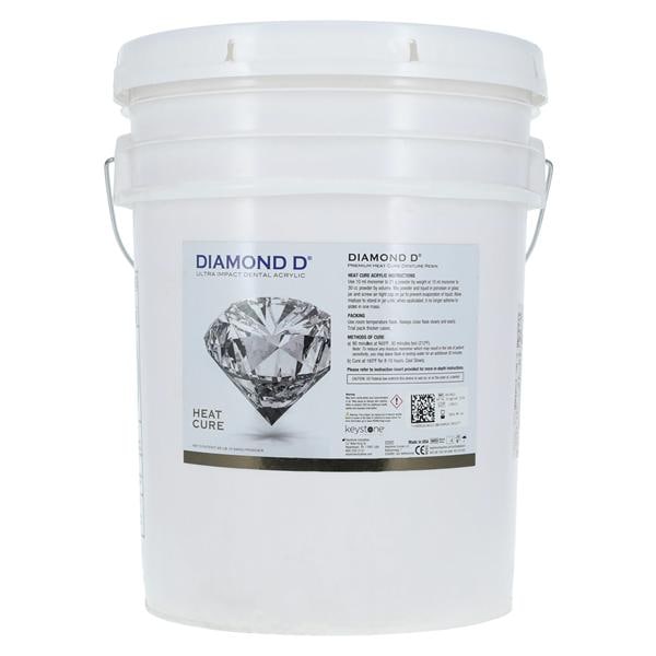Diamond D Denture Resin Ultra Impact Acrylic Heat Cure Original 25Lb/Ea
