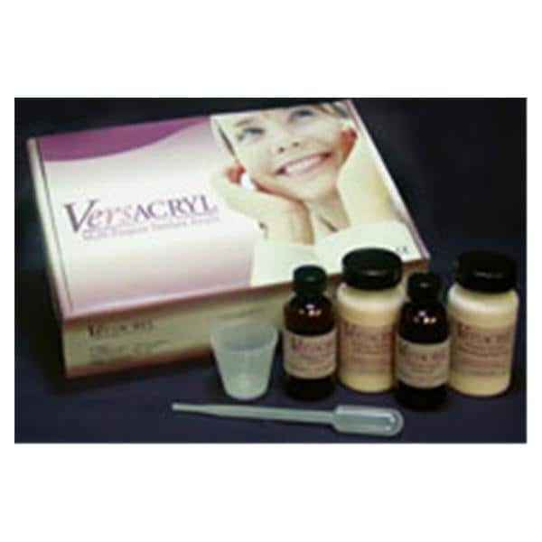 Versacryl Denture Resin Reline Kit Heat Cure Pink Veined Ea