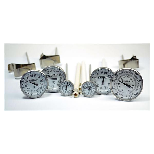 Dial Thermometer Stainless Steel 0 to 150C Ea