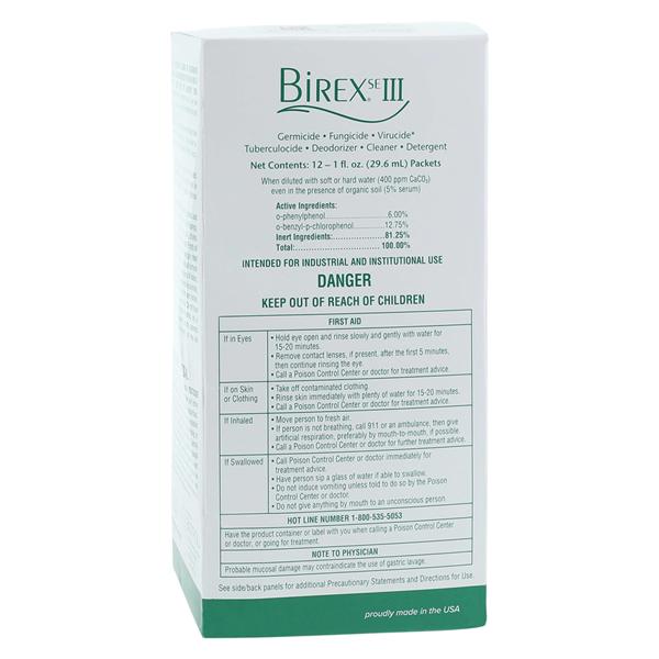 Birex SE III Solution Disinfectant Operatory Pack 1 oz 12/Pk