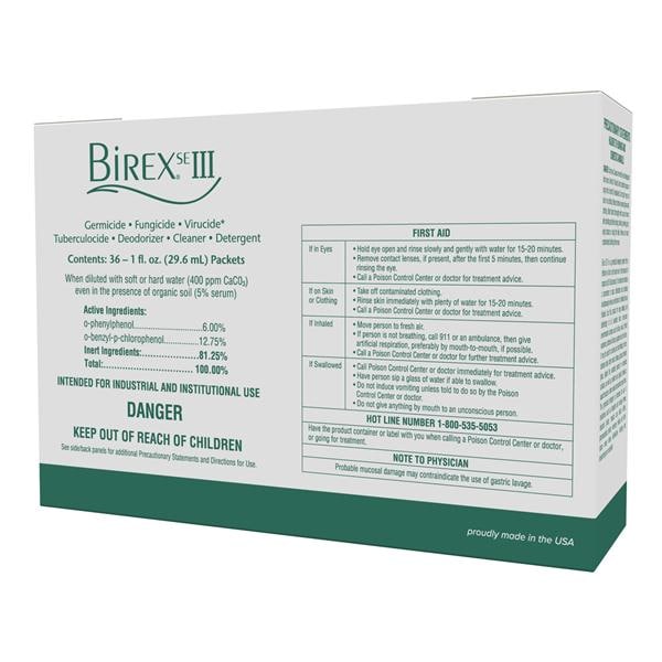 Birex SE III Solution Disinfectant Clinic Pack 1 oz 36/Pk