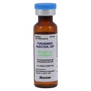 Furosemide Injection 10mg/mL SDV 4ml/Vl