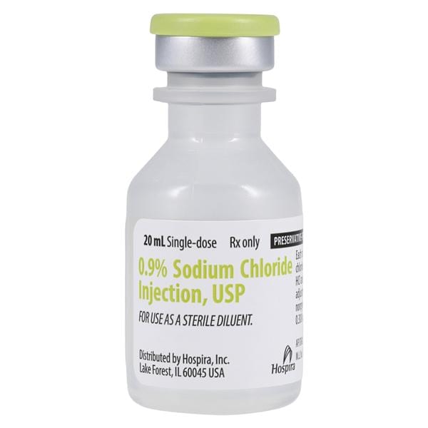 Sodium Chloride Injection 0.9% SDV 20mL/Vl