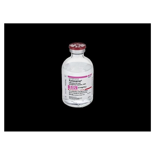 Xylocaine w/Epinephrine Injection 0.5% 1:200,000 MDV 50mL Each