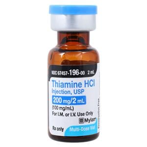 Thiamine HCl Injection 100mg/mL MDV 2mL/Vl