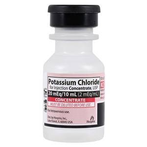 Potassium Chloride Injection 2mEq/mL SDV 10mL/Vl