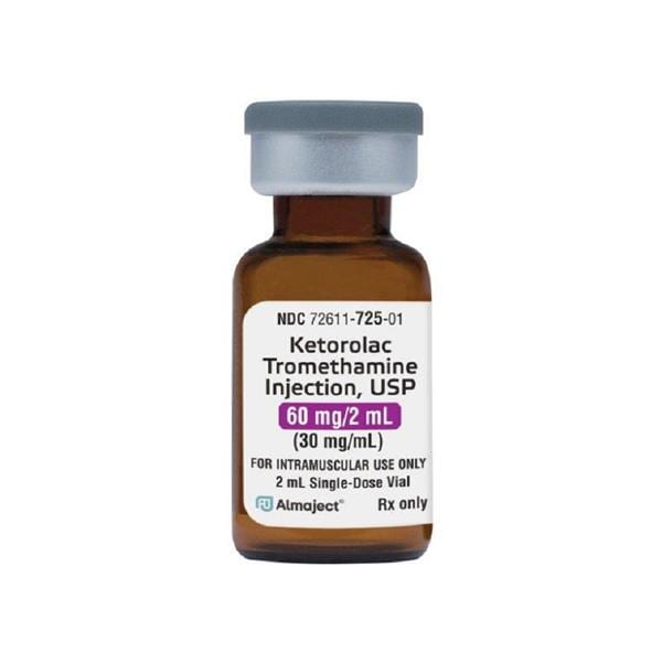 Ketorolac Tromethamine IM Injection 30mg/mL SDV 2mL/Vl
