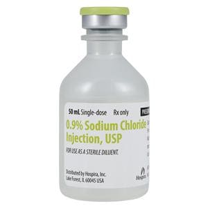 Sodium Chloride Injection 0.9% SDV 50mL/Vl