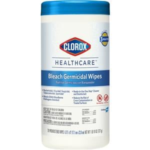 Clorox Healthcare Surface Disinfectant Wipes Canister 70/Cn, 6 CN/CA