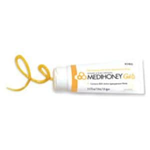 MediHoney HCS Active Leptospermum Honey Wound Gel 15mL Sterile Tb Adhs .5oz Ylw